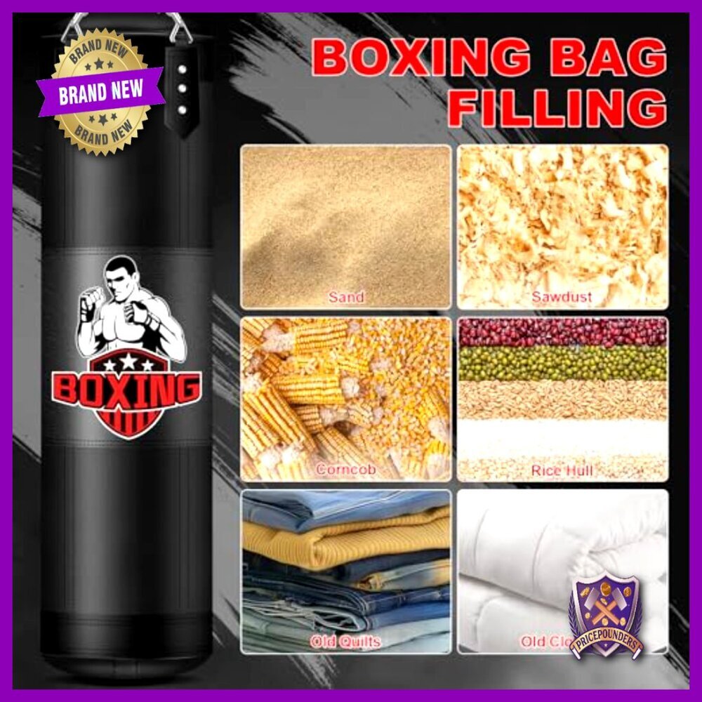 4ft Heavy Boxing Bag Unfilled Pu Leather Training Equipment Home Gym Mma View 4